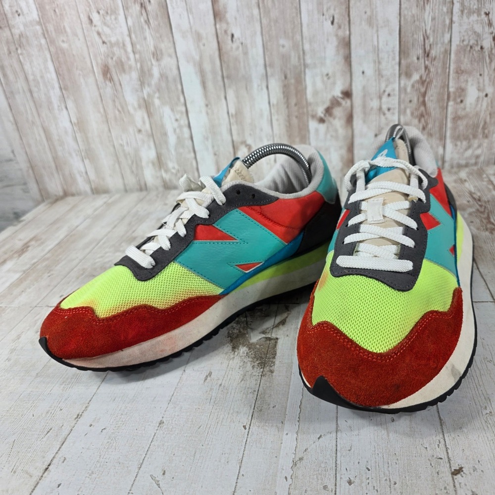 New Balance 237 Mens Team Red Bayside Multi Color Sneakers MS237PK1 Size 9 - Picture 5 of 9